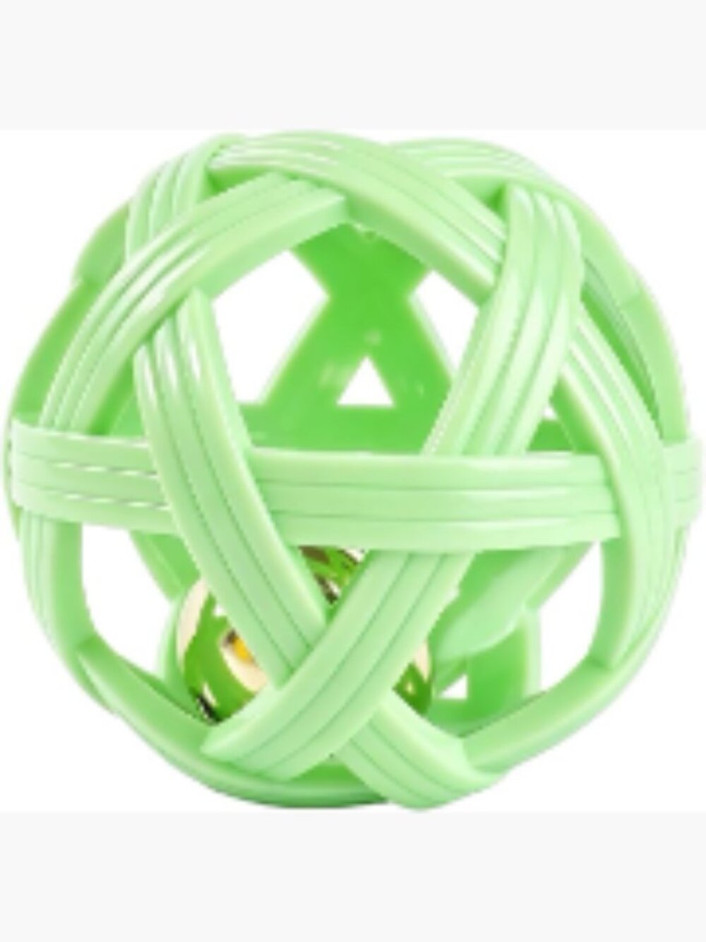 TPR Chew Resistant Interactive Dog Toy Ball with Bell